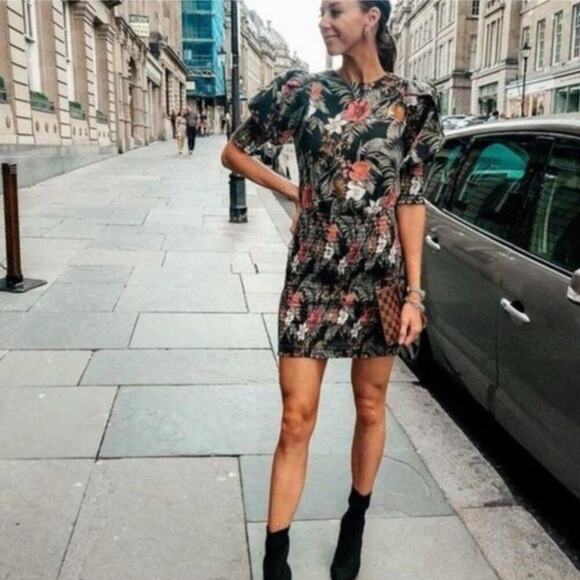 Rebecca Minkoff Geneva Floral Smocked Dress Size XXS - Picture 2 of 9